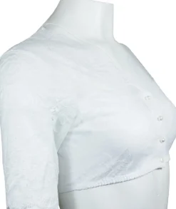 Nina von C. Dirndlbluse "Kalea" mit Knopfleiste 16463718 | Weiß