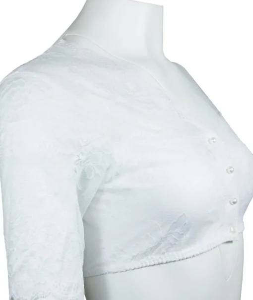 Nina von C. Dirndlbluse "Kalea" mit Knopfleiste 16463718 | Weiß