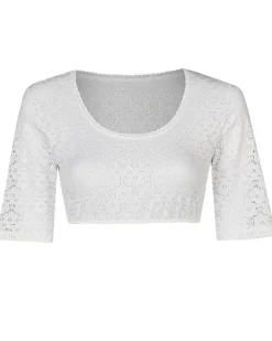 Nina von C. Halbarm Dirndlbluse "Suna" Bio Baumwolle 40463327 | Weiß