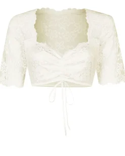 Nina von C. Halbarm Spitzen Dirndlbluse "Amira" 16464326 | Champagner