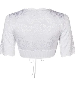 Nina von C. Halbarm Spitzen Dirndlbluse "Amira" 16464326 | Weiß