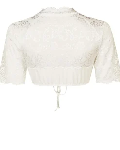 Nina von C. Halbarm Spitzen Dirndlbluse "Audrey" 16467326 | Champagner