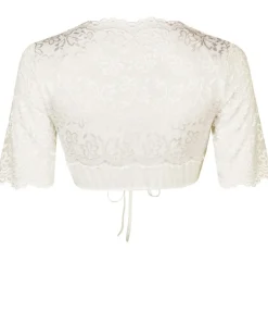 Nina von C. Halbarm Spitzen Dirndlbluse "Amira" 16464326 | Champagner