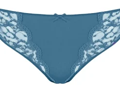 Nina von C. Jazzpant mit floraler Spitze 4821971 | Taubenblau
