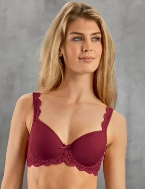 Nina von C. Spacer Bügel BH mit Spitze 48527971 | Burgund