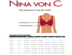 Nina von C. Spacer Bügel BH mit Spitze 48527971 | Burgund