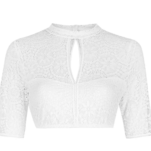 Nina von C. Spitzen Dirndlbluse "Julia" Traditionell 16467893 | Weiß