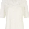 Nina von C. Spitzenshirt Halbarm Trachtenbluse 16460892 | Champagner