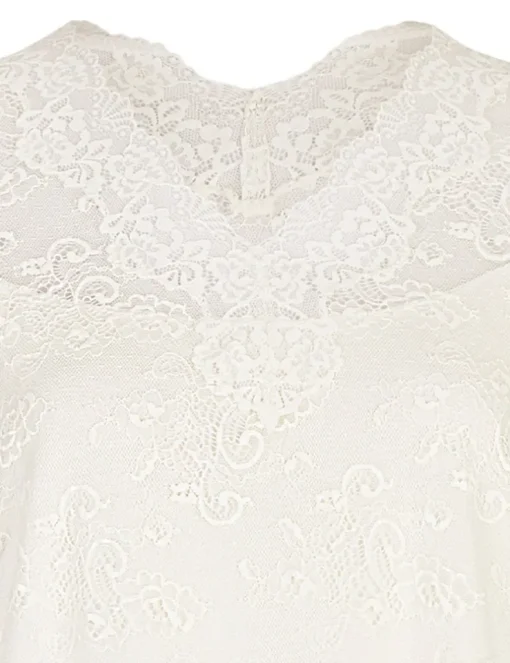 Nina von C. Spitzenshirt Halbarm Trachtenbluse 16460892 | Champagner