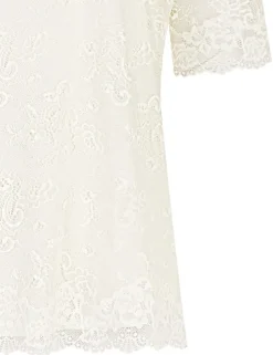 Nina von C. Spitzenshirt Halbarm Trachtenbluse 16460892 | Champagner