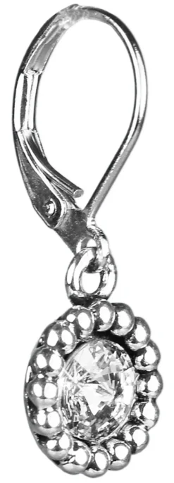 Ohrringe Aurelia mit rundem Anhänger und Kristallen von Swarovski® - Kristall
