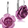 Ohrringe "Amara" mit bunten Rosen 47959 | Rosa - Ohrhänger