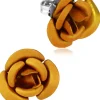Ohrstecker "Amara" mit bunten Rosen 47958 | Braun - Ohrringe