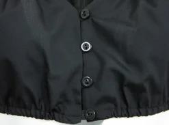 Pierre Marcel Damen Dirndlbluse mit Rosen und Pailletten - Schwarz