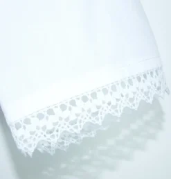 Pierre Marcel Damen Halbarm Dirndlbluse Julia mit Spitze - Weiß