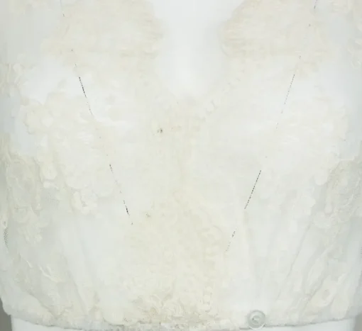 Pierre Marcel Damen Spitzen Dirndlbluse Linda - Creme