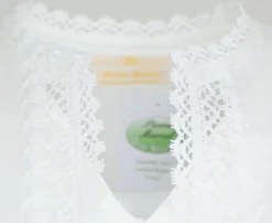Pierre Marcel Ärmellose Dirndlbluse Nerina mit Spitze - Weiß