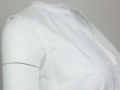 Pierre Marcel Ärmellose Dirndlbluse Nerina mit Spitze - Weiß