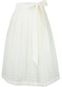 Pierre Marcel Transparente Blümchen Dirndlschürze Anna - Creme