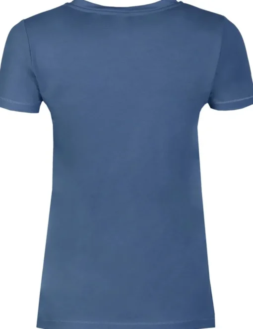 Piz Palü Damen Shirt "Altenbuch" mit Trachten Motiv | Schieferblau