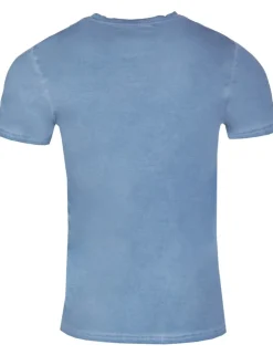 Piz Palü Herren Kurzarm Shirt "Unterwässen" mit Printmotiv | Schieferblau