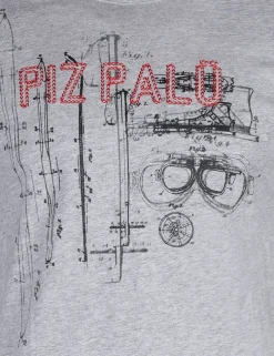 Piz Palü Herren Langarmshirt "Taching" | 020007 - Grau Melange
