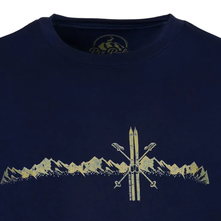 Piz Palü Herren Langarmshirt "Unterammergau" | 020030 - Marine