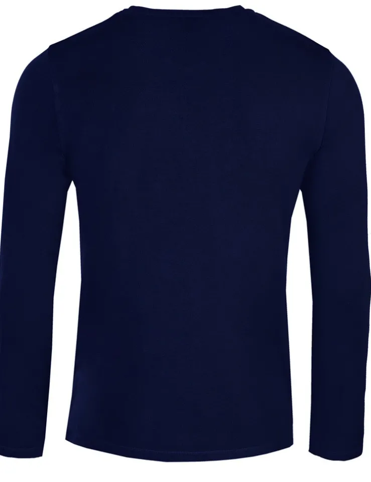 Piz Palü Herren Langarmshirt "Unterammergau" | 020030 - Marine