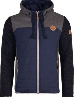 Piz Palü Wattierte Herren Jacke "Teisnach" | 020002 - Blau / Grau