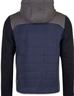 Piz Palü Wattierte Herren Jacke "Teisnach" | 020002 - Blau / Grau