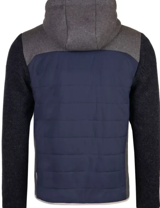 Piz Palü Wattierte Herren Jacke "Teisnach" | 020002 - Blau / Grau