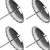Riffelmacher 10702 Adventskerzenhalter 4 Stück Ø 60 mm - Silber