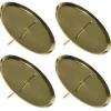 Riffelmacher Adventskerzenhalter Ø 10 cm Gold 10786 | 4 Stück