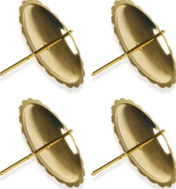 Riffelmacher Adventskerzenhalter 4 Stück Ø 60 mm 10700 - Gold