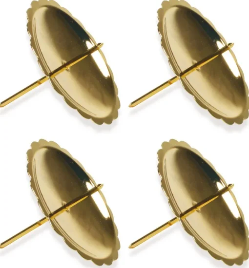 Riffelmacher Adventskerzenhalter 4 Stück Ø 60 mm 10700 - Gold