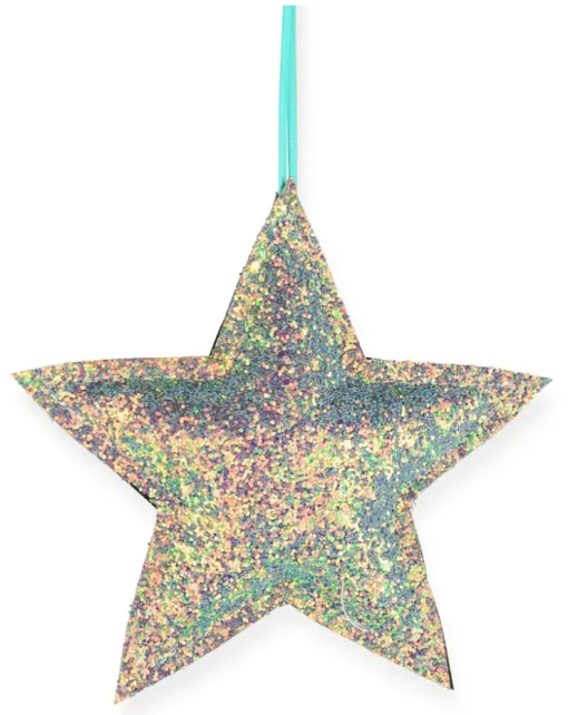 Riffelmacher Christbaumschmuck Stern 16cm weich 70120 - Greeneryglitter Mehrfarbig