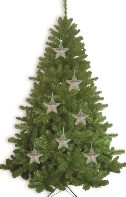 Riffelmacher Christbaumschmuck Stern 16cm weich 70120 - Greeneryglitter Mehrfarbig