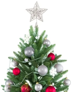 Riffelmacher Christbaumspitze Draht Stern 24cm 17841 - Silber