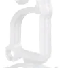 Riffelmacher Dachrinnenhalterung für Lichterketten und Lichterschläuche 6 cm 10 Stück - Weiß