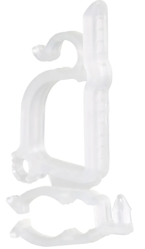 Riffelmacher Dachrinnenhalterung für Lichterketten und Lichterschläuche 6 cm 10 Stück - Weiß