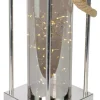 Riffelmacher Edelstahl Laterne mit LED Lichtern 20911 | Silber