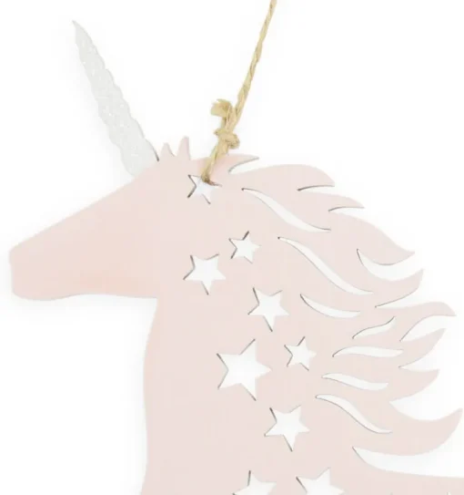 Riffelmacher Einhorn Dekofigur zum Hängen 17924 - Rosa 21 cm