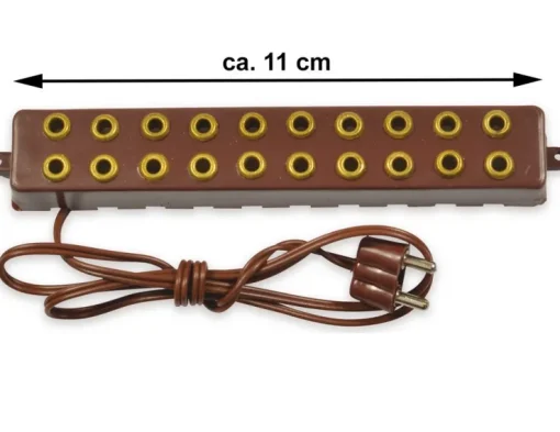 Riffelmacher 10fach Steckerleiste für 4.5V Anschlüsse 78262 | Braun