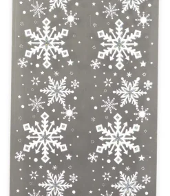 Riffelmacher Fensterdekoration Schneeflockenbanner 75139 - Weiß Glitter 60cm