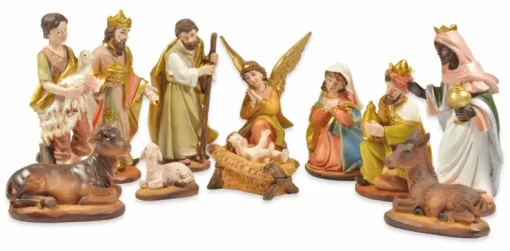 Riffelmacher Krippenfigurenset "Gold" 8-11 cm | 11-tlg. Traditionelles Design - 78301