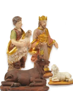 Riffelmacher Krippenfigurenset "Gold" 3-7 cm | 11-tlg. Traditionelles Design - 78322