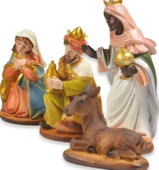 Riffelmacher Krippenfigurenset "Gold" 8-11 cm | 11-tlg. Traditionelles Design - 78301