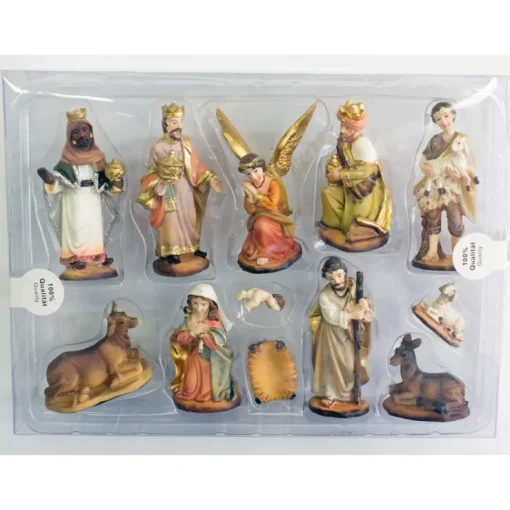 Riffelmacher Krippenfigurenset "Gold" 3-7 cm | 11-tlg. Traditionelles Design - 78322