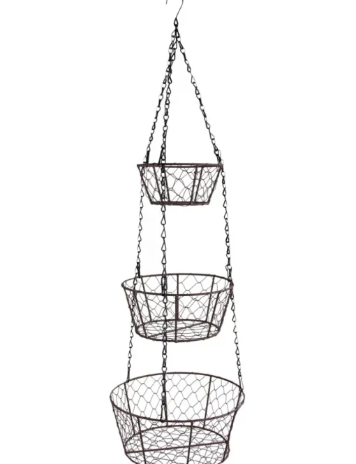 Riffelmacher Metall Körbe 3-tlg. Hänge Etagere 84 cm | 08213