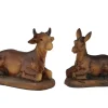 Riffelmacher Ochse und Esel 2-tlg. - 4,4-6 cm - 78049